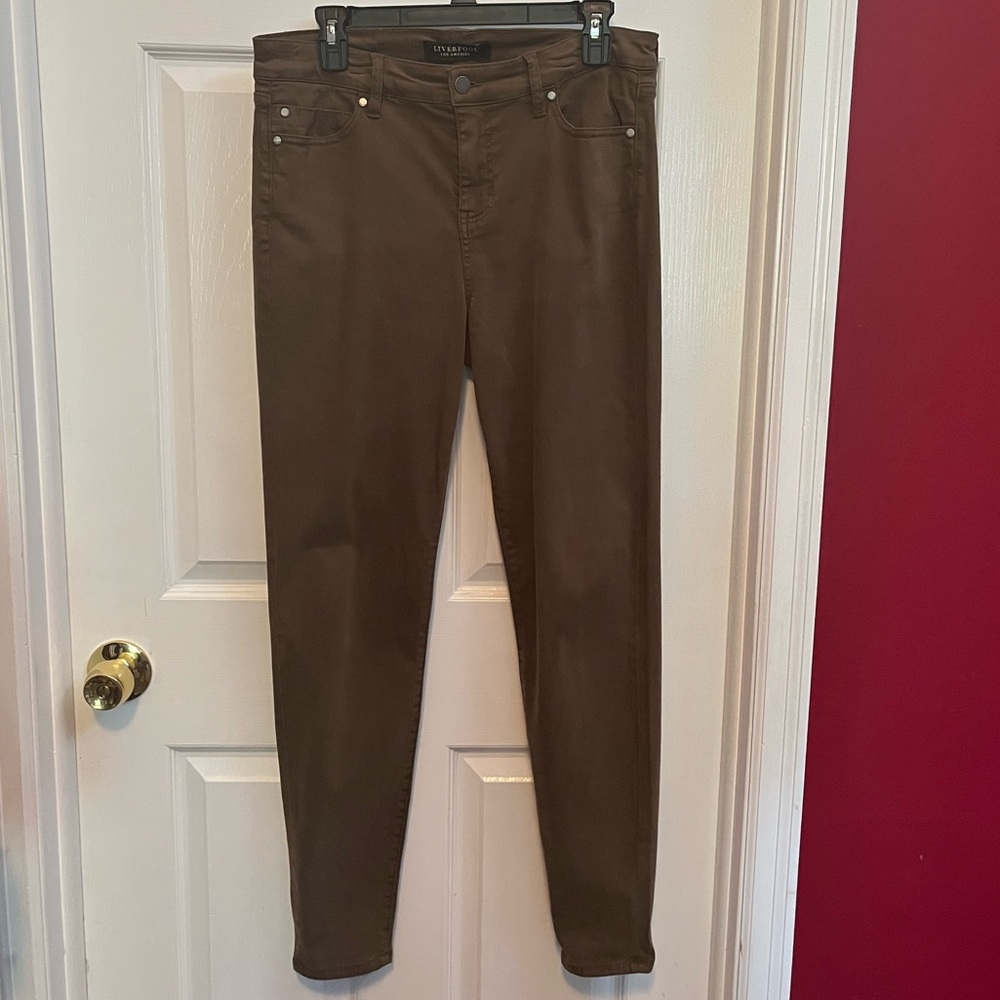 Liverpool Brown Skinny Stretch Denim
